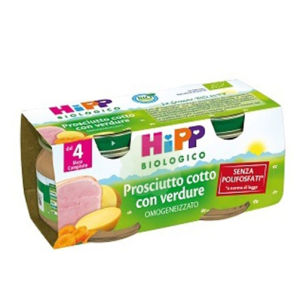 Hipp bio hipp bio omogeneizzato prosciutto con verdure 4x80g