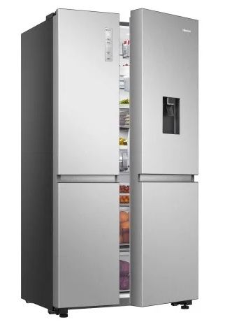 Hisense RB390N4BCC - Frigorifero Combi,No Frost, Inverter, Efficienza Classe C, Capacità 304 L con 186 cm Alta, Cassetto Verdure, 4 Stelle Congelatore, Porta Reversibile, Silenzioso 39dB, Bianco