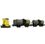 Hornby Automotore da manovra ABL Sogliola livrea gialla con 2 carri cisterna a due assi livrea AGIP