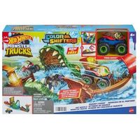Hot Wheels Monster Trucks Color Shifters Attacco del Coccodrillo