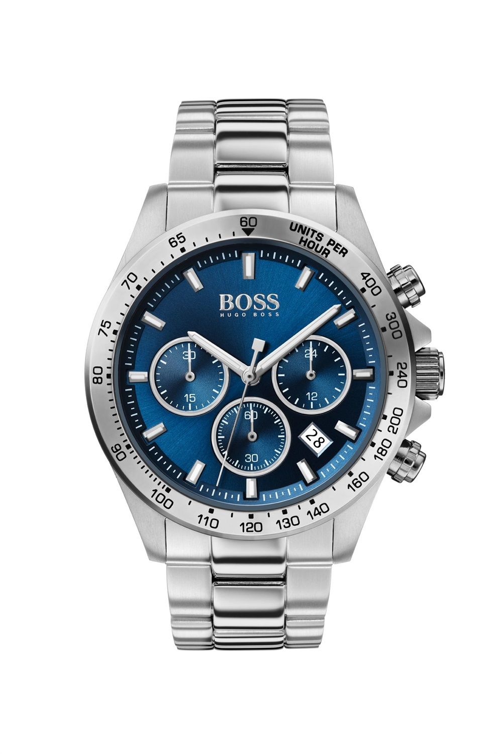 HUGO BOSS Orologio 1513181 Aeroliner Cronografo Acciaio Inox Argento Bracciale
