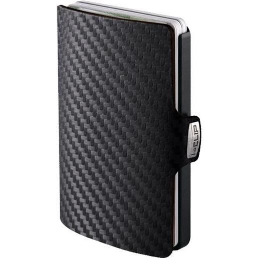 VULKIT Portafoglio Sottile Uomo Con Fermasoldi Magnetico: Porta Carte In Pelle Microfibra, RFID, Minimo Ingombro, 63x95 Mm