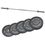 JK Fitness Kit Bilanciere con Dischi Bumper Training Pro Ø 50 mm