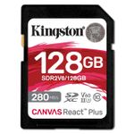 Kingston Canvas React Plus SD UHS-II U3 V60 280R