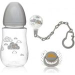Kiokids Set biberon, ciuccetto e pinza