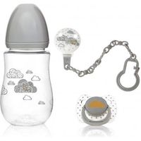 Kiokids Set biberon, ciuccetto e pinza