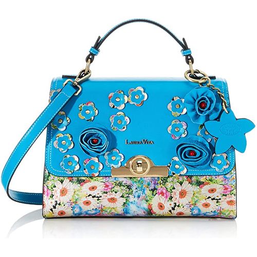 Laura Vita Borsa A Manico Donna Modello Antara 09 – Pelle Floreale, Elegante