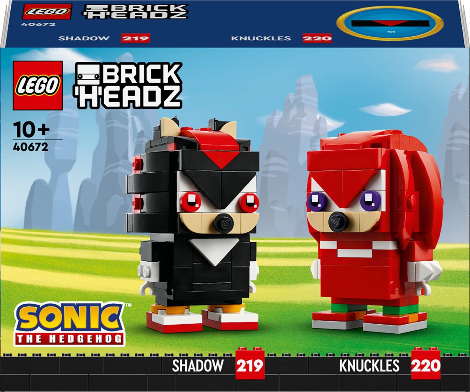Lego BrickHeadz 40672 Sonic the Hedgehog: Knuckles e Shadow
