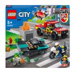 Lego City 60319 Soccorso Antincendio E Inseguimento Della Polizia