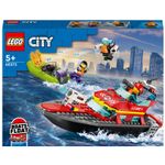 Lego City 60373 Barca di soccorso antincendio