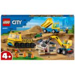 Lego City 60391 Camion da cantiere e gru con palla da demolizione