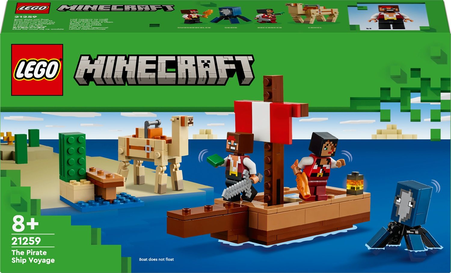 Lego Minecraft 21259 Il viaggio del galeone dei pirati Confronta