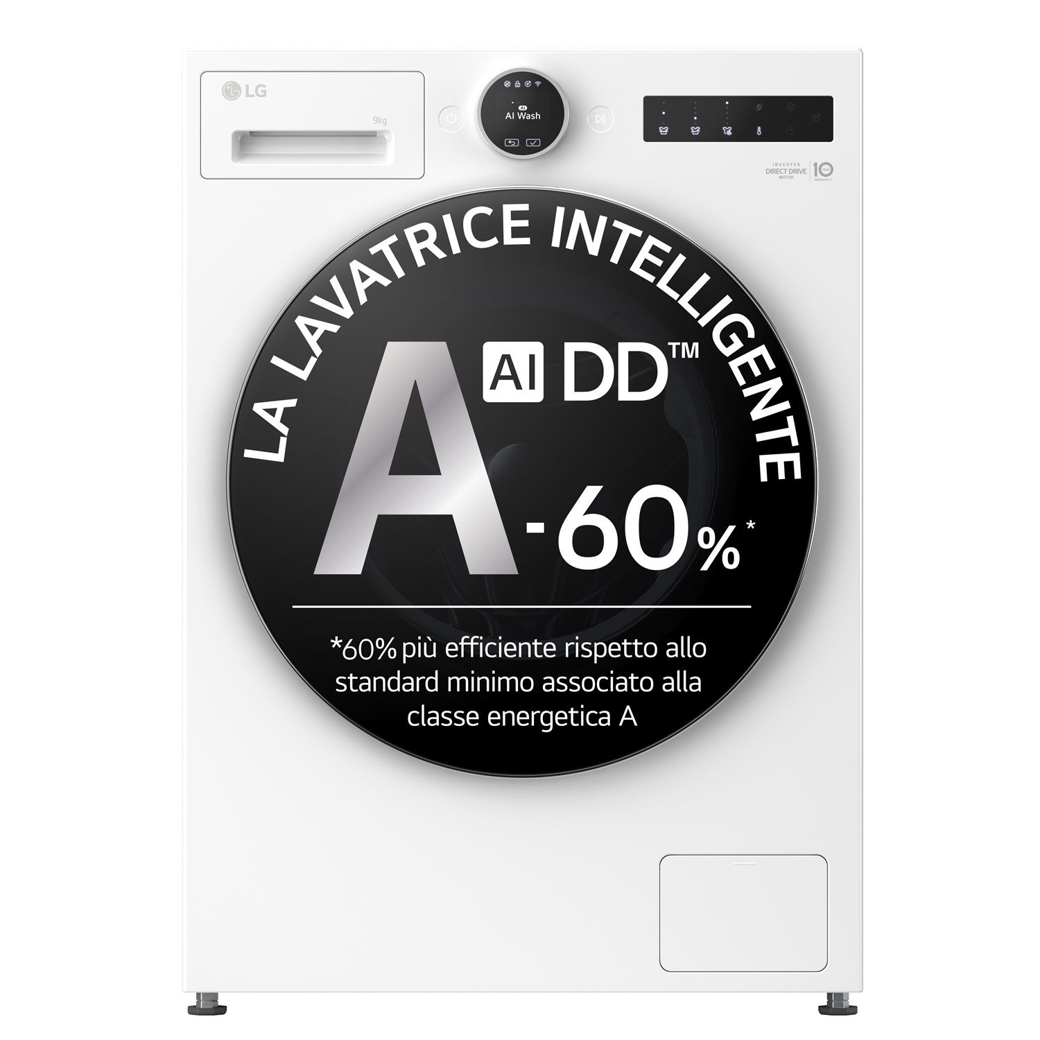 LG AI DD F0P3020TSWC Waschmaschine Frontlader 20 kg