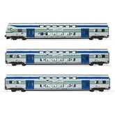 Lima Set "Vivalto" locomotiva pilota + 2 carrozze intermedie