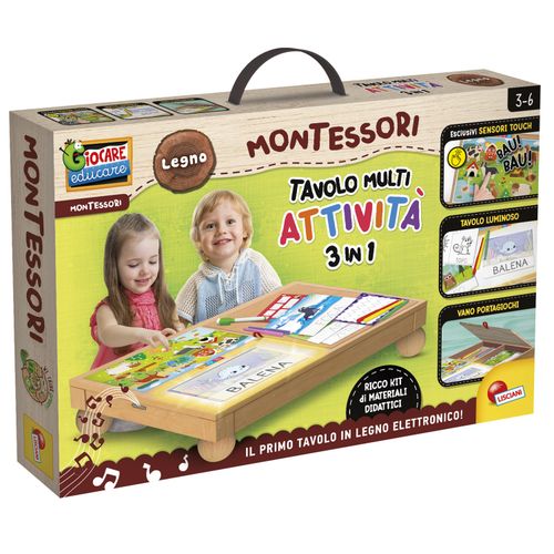 Lisciani Montessori Tavolo Multi Attività 3in1