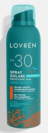Lovren Spray Solare Trasparente SPF30
