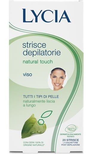 LYCIA STRISCE DEPILATORIE VISO NATURAL TOUCH 20 PEZZI