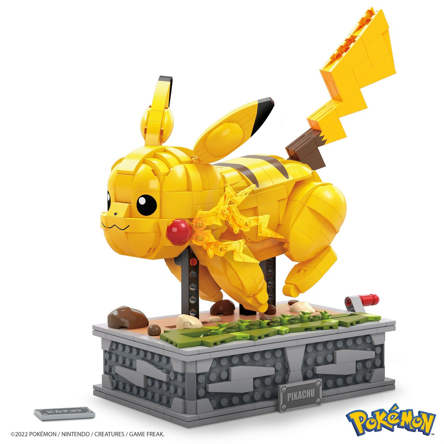 Mega construx Motion Pikachu Set Da Costruzione Giocattoli Da Costruzione  Per Bambini E Collezionisti Pokémon Giallo