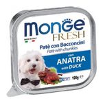 Monge Fresh Paté con Bocconcini Adult Cane (Anatra) - umido