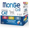 Monge Grill Multipack Sterilised Gatto (Galletto, Trota, Vitello) - umido