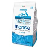 Monge Natural Superpremium Light All Breeds Adult Cane (Salmone e Riso) - secco