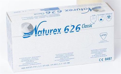 Nacatur Guanti in lattice con polvere Naturex 626 Classic