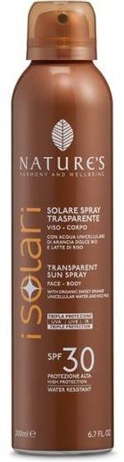 Nature's I Solari Spray Trasparente SPF30