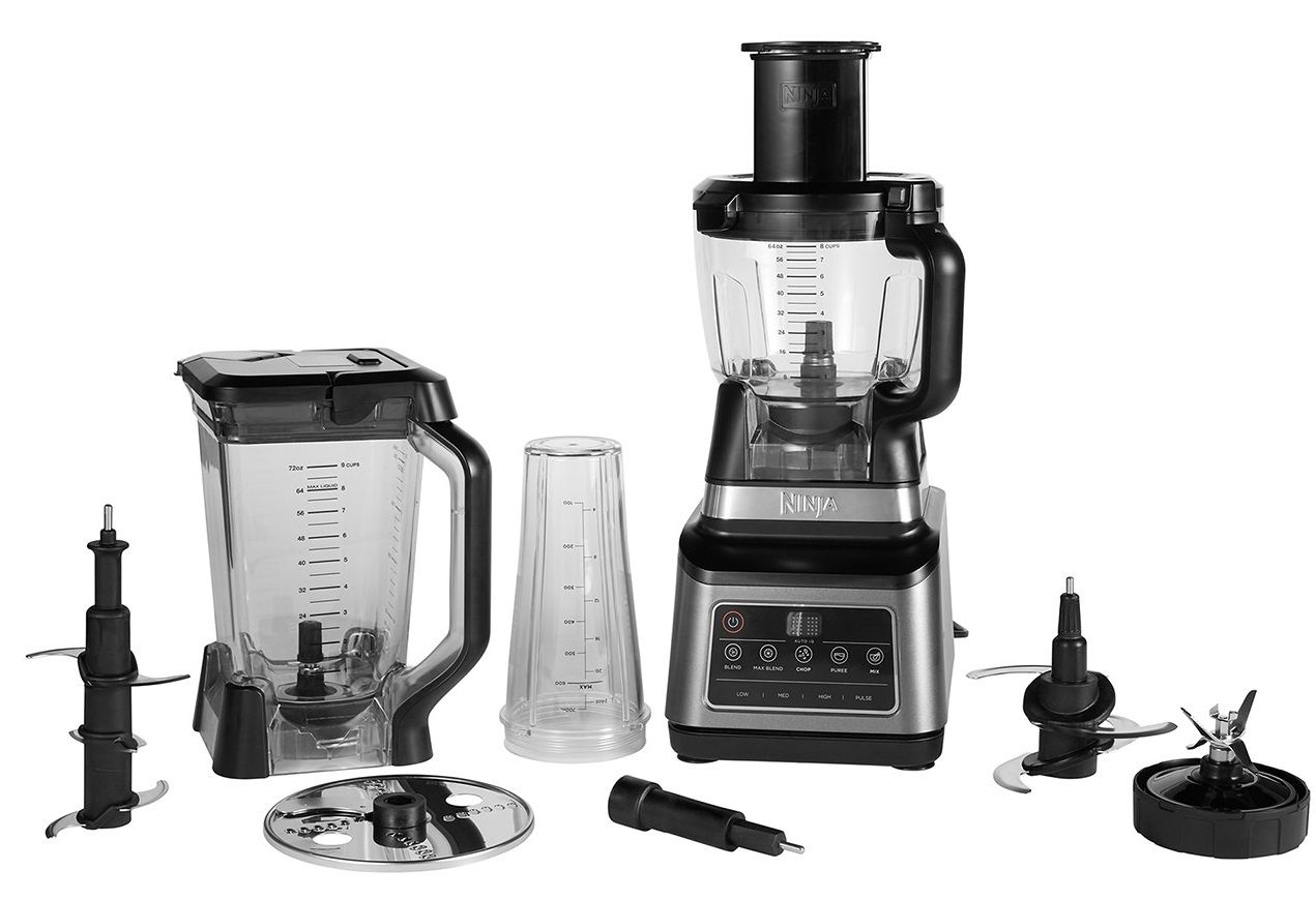 Ninja Frullatore 2 in 1, 1200 W, caraffa 2,1L, tazza 700ml, 3 programmi  Auto-iQ