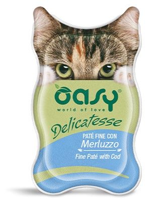 Oasy Delicatesse Patè Fine Gatto (Merluzzo) - umido