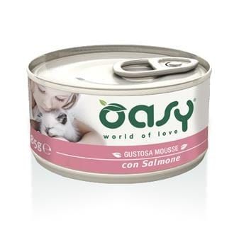 Oasy Gustosa Mousse Adult Gatto (Salmone) - umido
