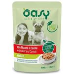 Oasy Straccetti in Salsa Adult Cane (Manzo e Carote) - umido