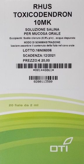 Oti Rhus Toxicodendron Fiale