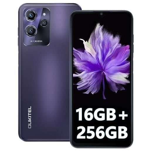 ZXLZKQ Custodia per Oukitel WP32 (5.93) + 2 Pcs Pellicola Vetro Temperato, Ultra Sottile Antiurto TPU Protettiva Case Morbida Silicone Nero Cover per Oukitel WP32 - Camelia