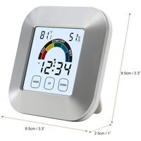 Ourleem Orologio digitale 2,7 '' per Cucina e Bagno