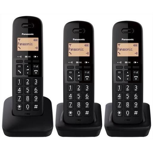 Panasonic KX-TGE510JTS Telefono Cordless (DECT) Ampio Schermo  Retroilluminato Tasti Grandi