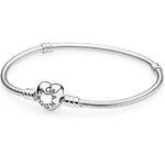 Pandora Moments con Maglia Snake e Chiusura a Cuore