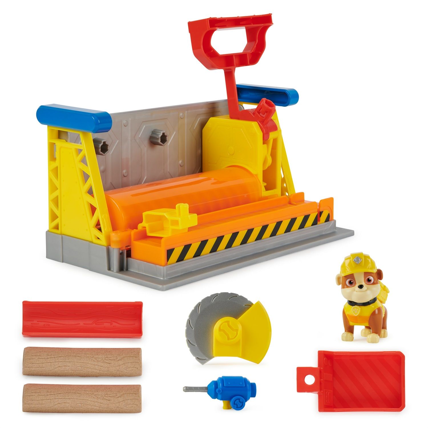 Paw Patrol Set 3 Personaggi: Rubble, Sindaco Goodway E Chickaletta - Giocattoli Ufficiali Per Bambini 3+
