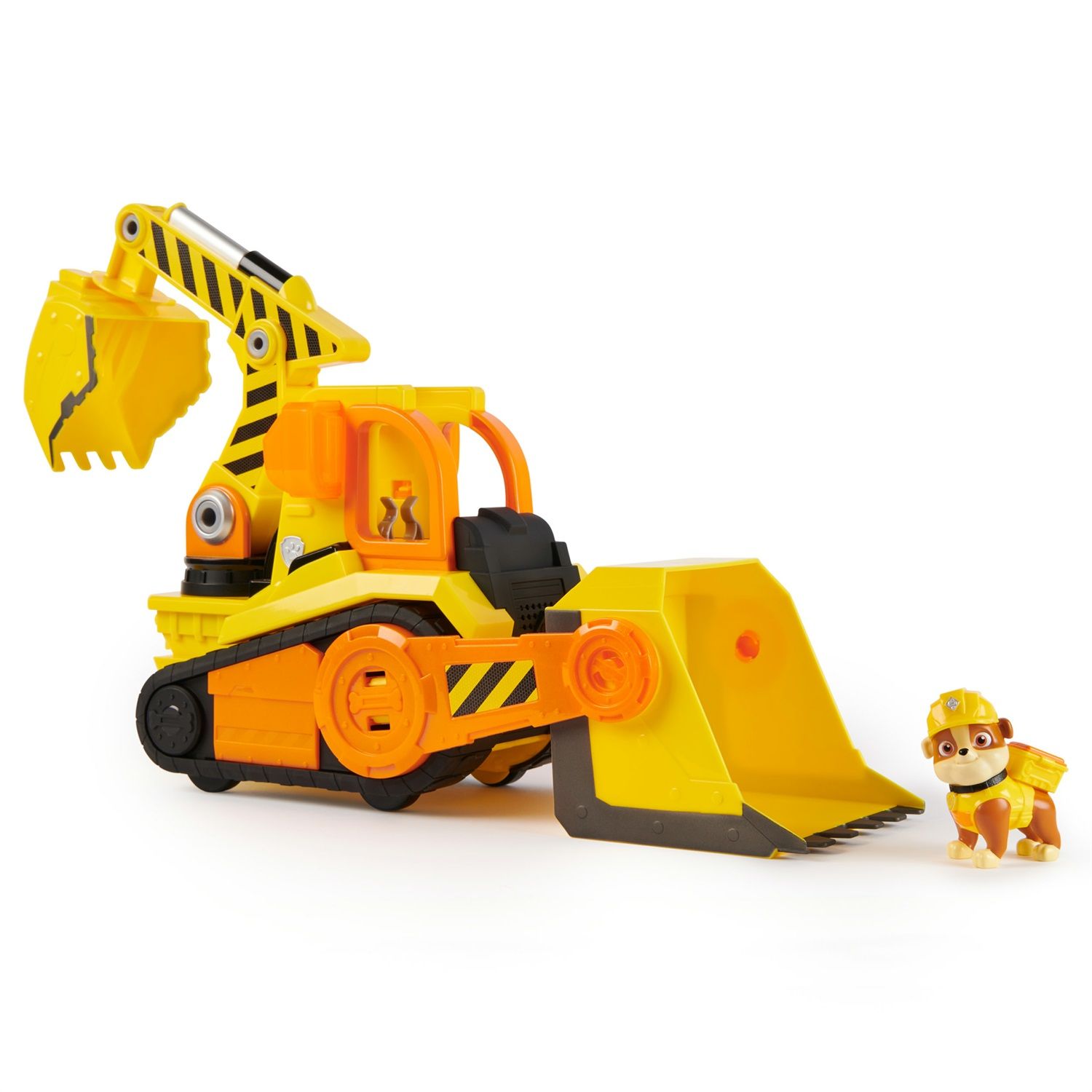 Paw Patrol Racers - Mini Veicolo Con Cucciolo Rubble - Giocattolo Per Bambini, Materiale Resistente, Collezione Squadra Dei Cuccioli