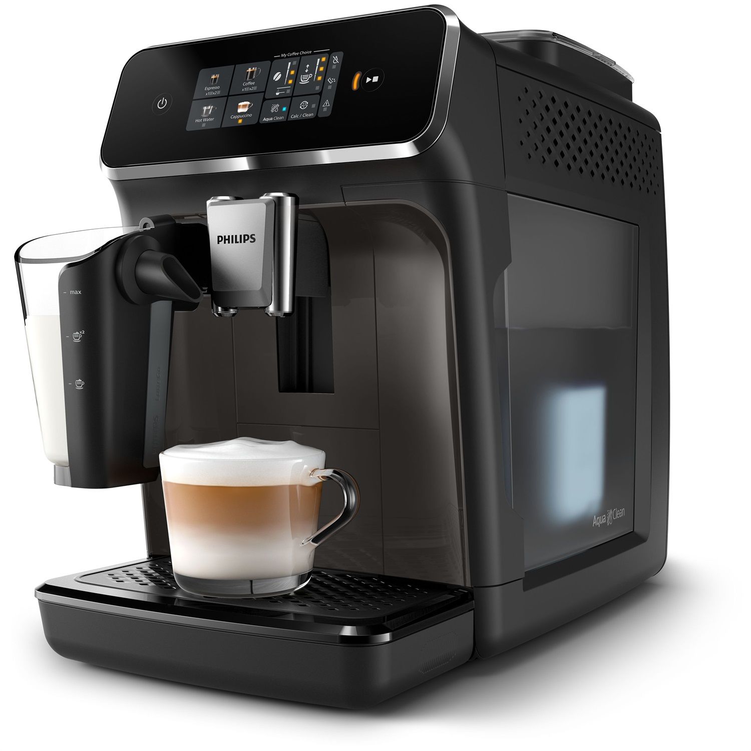 Macchina Caffè Automatica Incapto Aura | 19 Bar | Compatta Con Macinino Integrato | 4 Bevande | Nero
