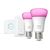 Philips Starter Kit Hue LED 2x9W E27 + Bridge + Dimmer