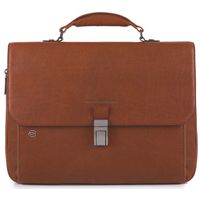 Piquadro Black Square Cartella Espandibile Porta Computer e Porta iPad con Patta