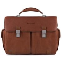 Piquadro Black Square Cartella Porta Computer e Porta iPad con Porta Ombrello Esterno