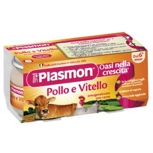 Plasmon - Omogeneizzato Pollo - Vitello - 4x80g - Bimbostore