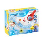Playmobil 1.2.3 Aqua Scivolo d'acqua e animali marini