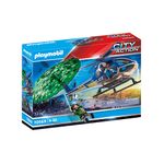 Playmobil City Action Elicottero della Polizia e fuggitivo