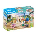 Playmobil Horses of Waterfall Area di cura e lavaggio per cavalli