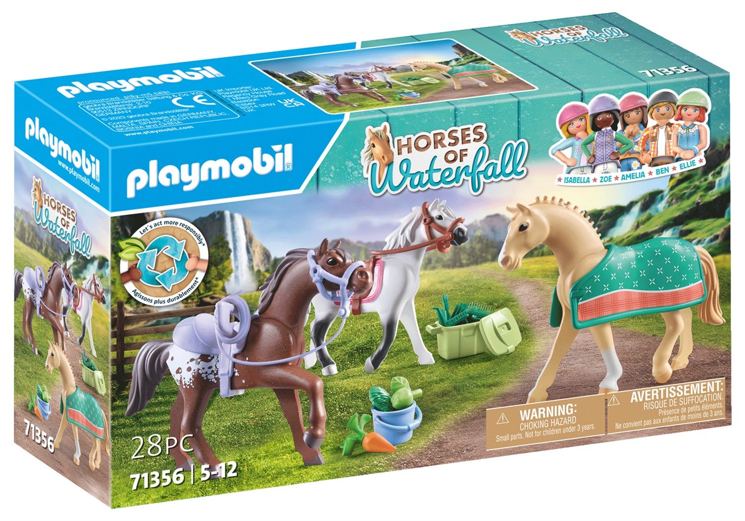 Playmobil - Paddock Con Cavallo Purosangue E Fantina | Gioco Playmobil | 4008789055200
