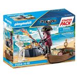 Playmobil Pirates Starter Pack Pirata con barca a remi