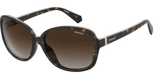 Polaroid Occhiali Da Sole Donna – Montatura Acetato Grigia/Gialla, Lenti Polarizzate Copper, Misura 53
