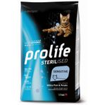 Prolife Pet Sterilised Sensitive Adult Gatto (Pesce Bianco e Patate) - secco